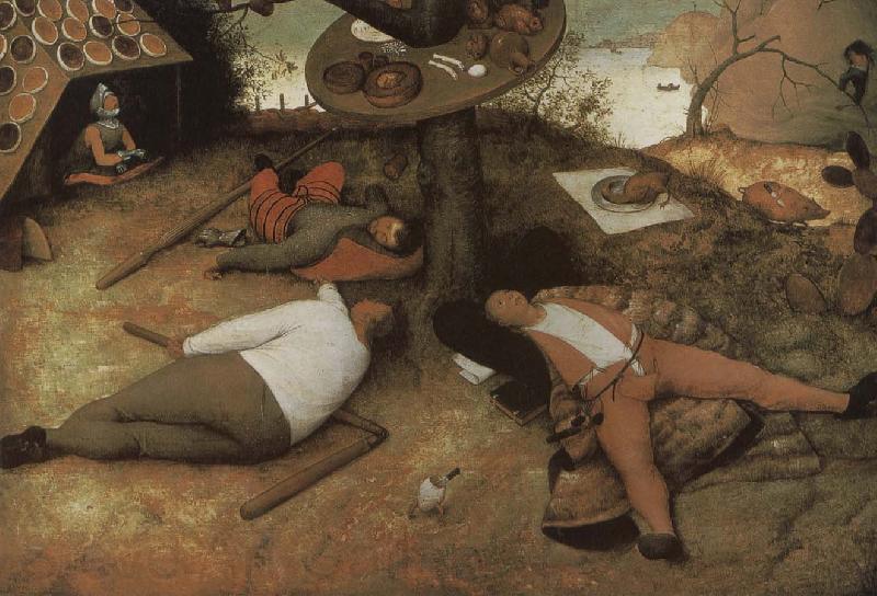 Pieter Bruegel Imagined paradise Norge oil painting art